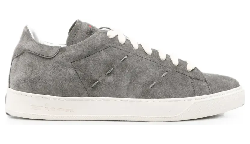 Kiton Sneakers aus Wildleder – Grau (USSA421N014120800)