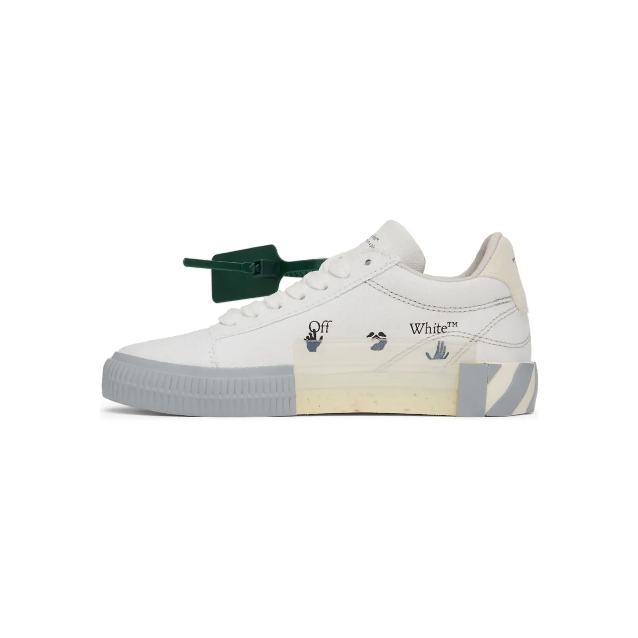 Off-White Black & White Vulcanized Sneakers (OWIA178C99FAB0020110) (3)