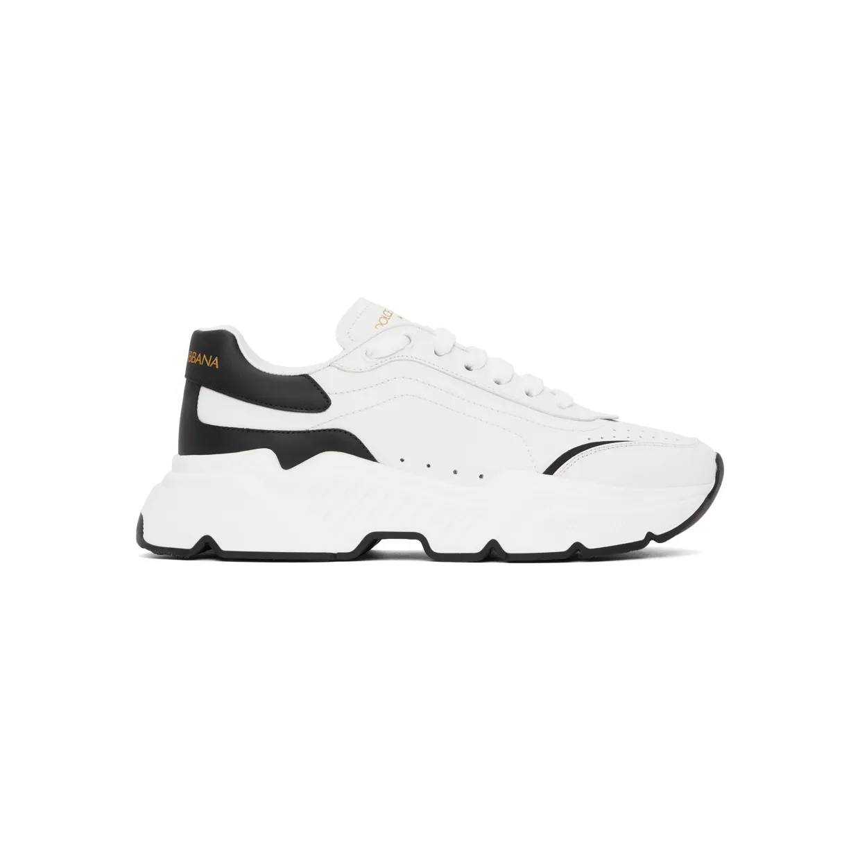 Dolce & Gabbana White & Black Daymaster Sneakers (CS1791 AX589)