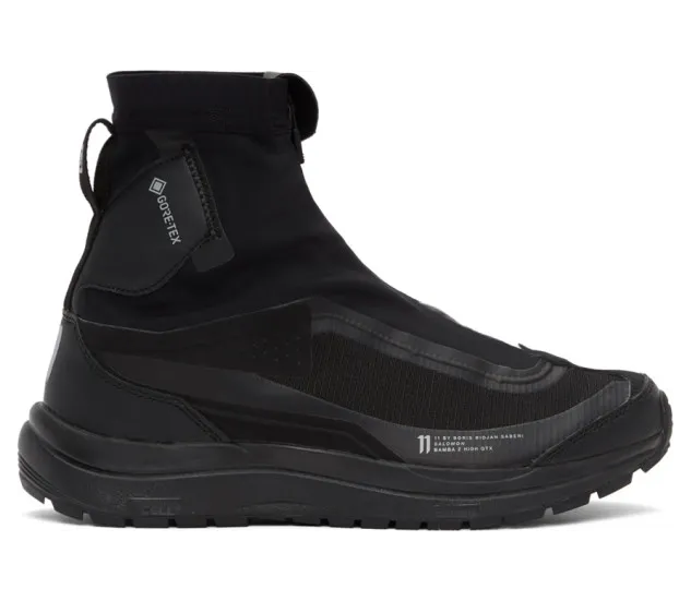 11 by Boris Bidjan Saberi Black Salomon Edition Bamba 2 High Sneakers (66 11xS)