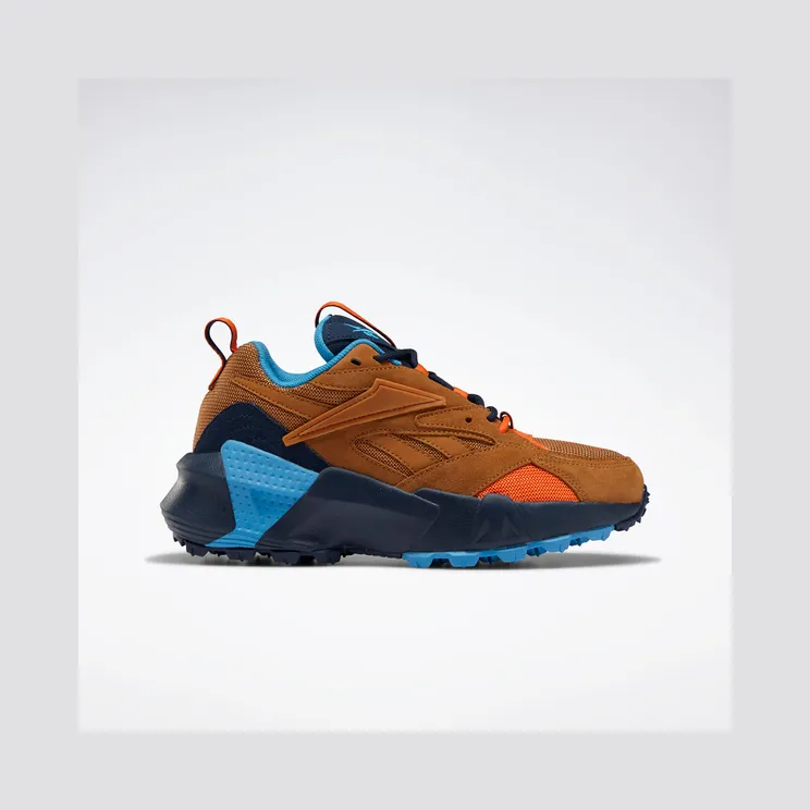 Reebok Aztrek Double Mix Trail Schoenen Wild Brown / Collegiate Navy / Cyan