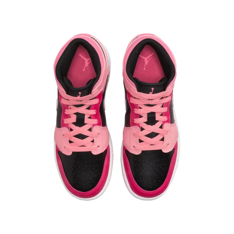 Air Jordan 1 Mid Coral Rush Pink (GS) (554725-662)