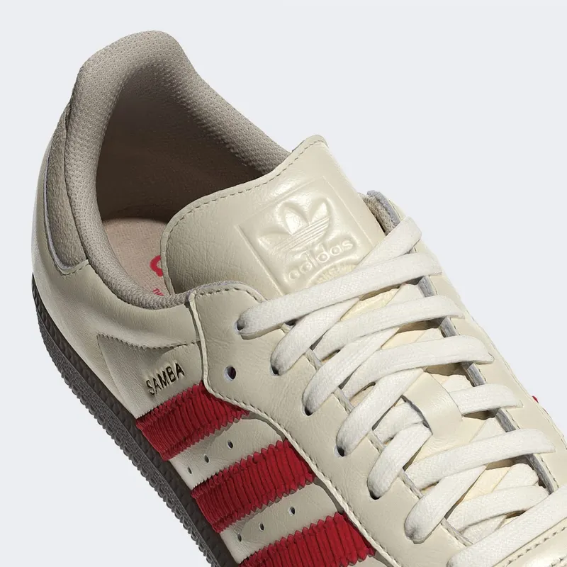 Adidas Samba OG “Off White Better Scarlet” (IH6815)