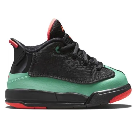 Air Jordan Dub Zero Black Infrared 23 Green (TD) (725744-035)