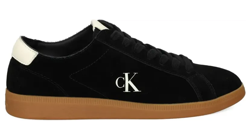 Calvin Klein Jeans Sneakers aus Wildleder mit Logo-Detail – Schwarz (YM0YM01321)