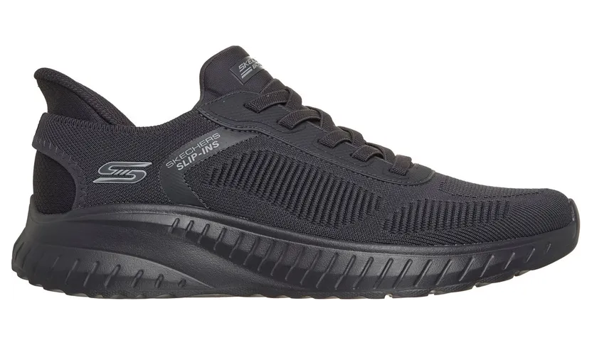Skechers Slip-ins: BOBS Sport Squad Chaos – Solid Step Sneaker Donker Houtskool