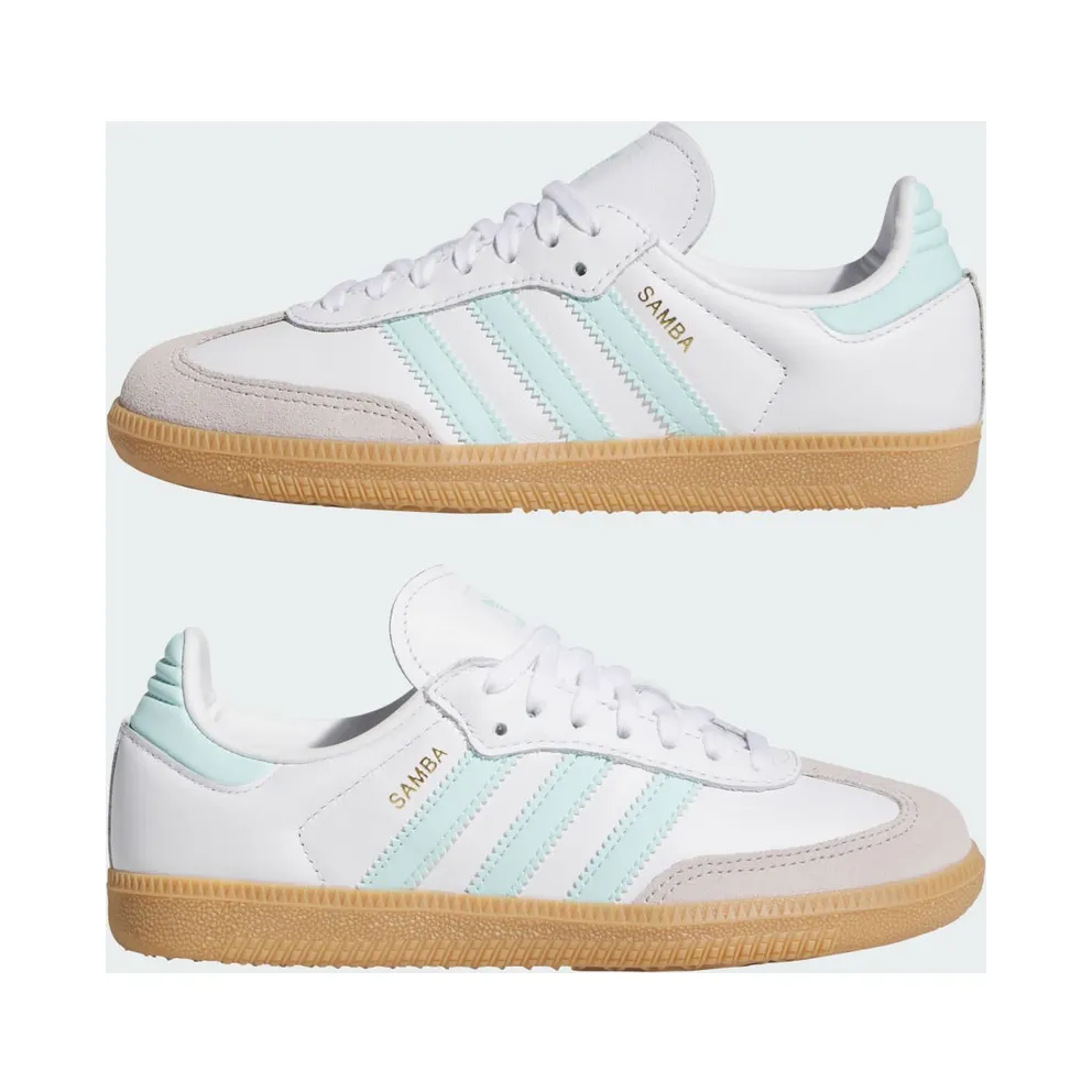 Adidas Samba OG GS “White Semi Flash Aqua” (JP5481)