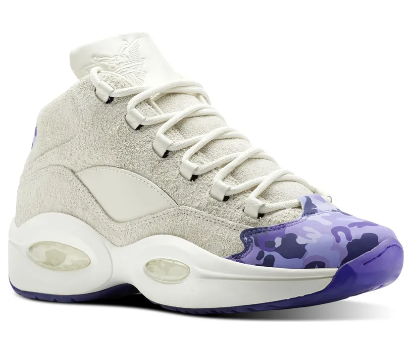 Reebok Question Mid Cam’Ron Chalk/Lush Orchid-Purple (Other Brands Reebok)