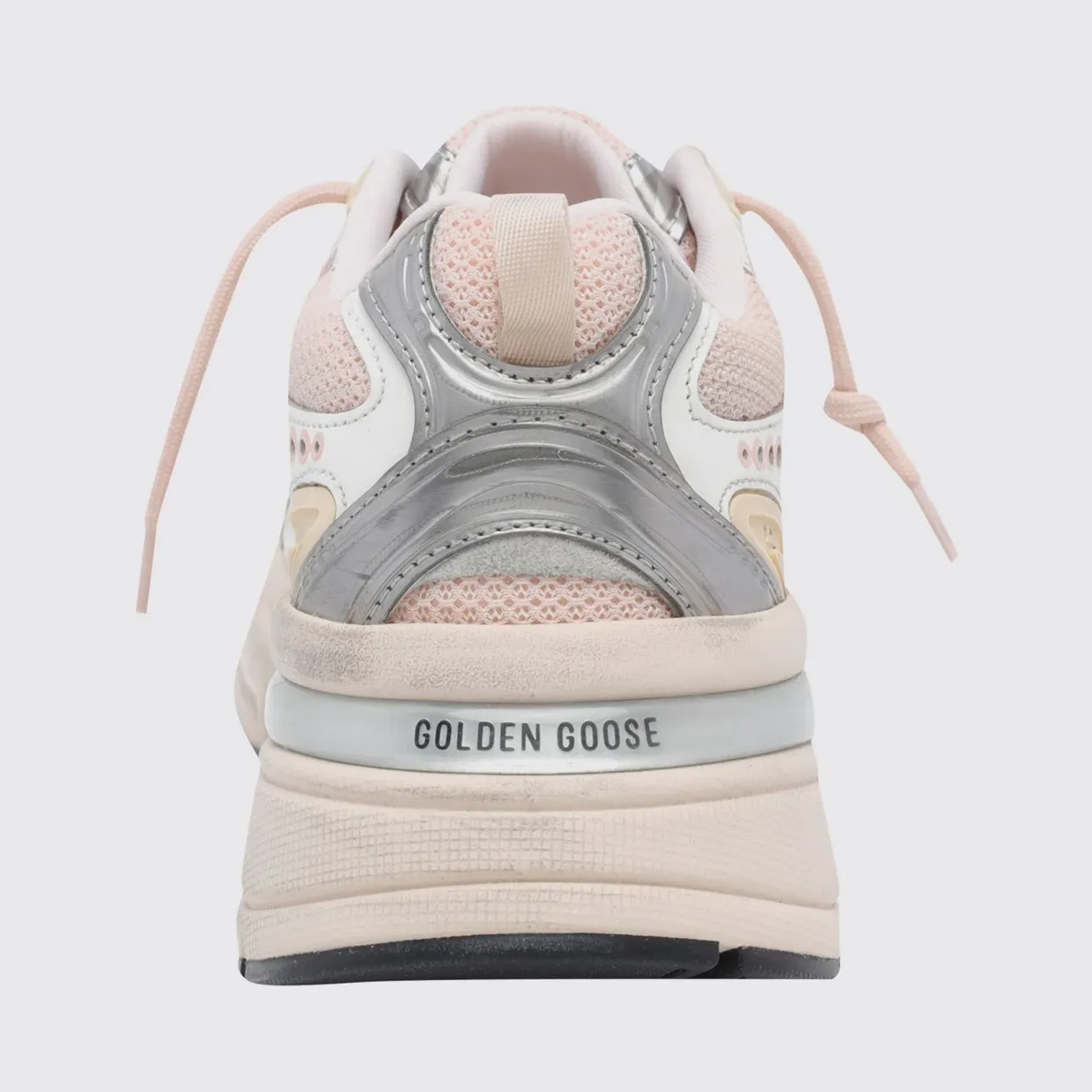 Golden goose Lightstar Distressed Leather and Mesh Sneakers White (GWF00724F00875111858) (3)