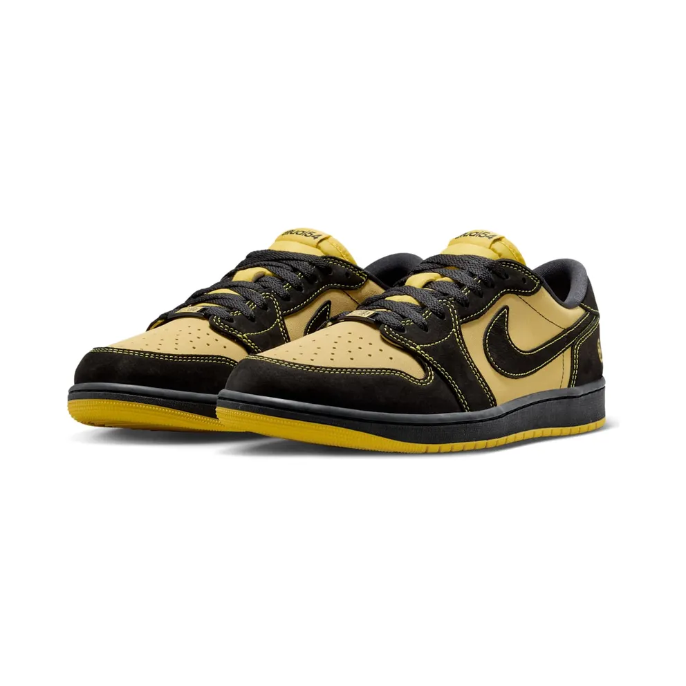 Jordan 1 Retro Low OG Quai 54 Black Tour Yellow Red (IB8836-007)