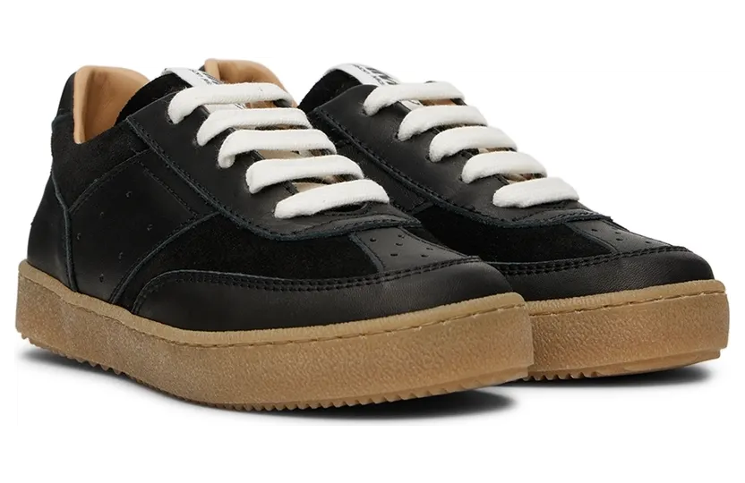 MM6 Maison Margiela Kids Black Low-Top Sneakers (72076) (4)