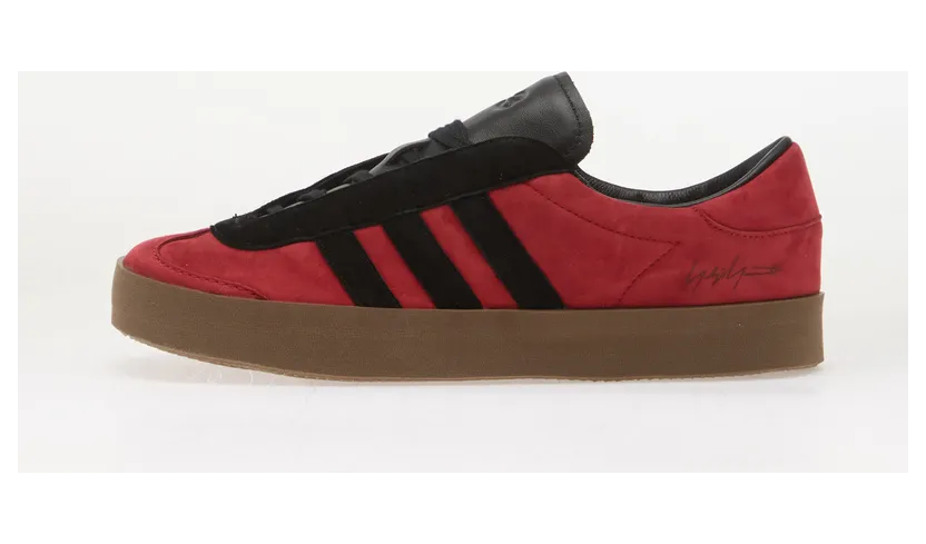 Y-3 – Adidas Burgundy and Balck Gazelle Sneakers – Man – Size 9+ (KI7889)