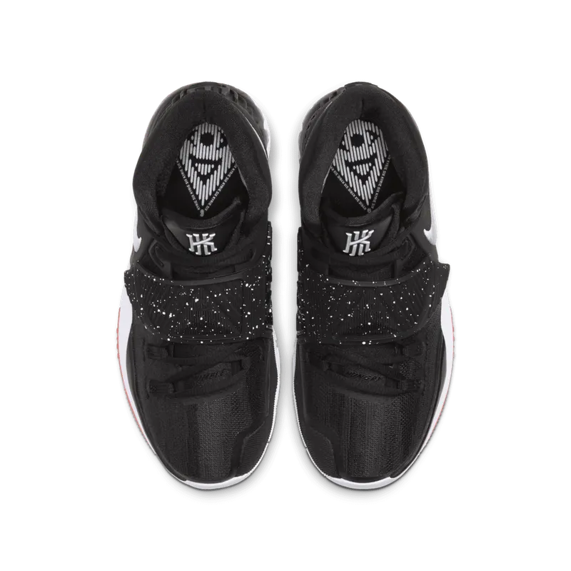 Nike Kyrie 6 Jet Black White (GS) Black/White-Bright Crimson (BQ5599-001)
