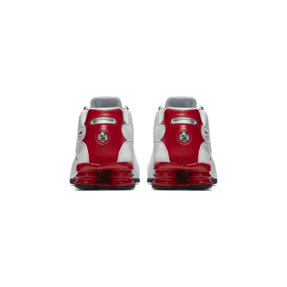 Nike Shox NZ White University Red White/Metallic Silver-University Red (378341-110)