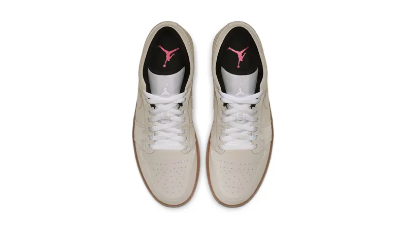Jordan 1 Low White Gum Hyper Pink White/White-Gum Yellow-Hyper Pink (553558-119)