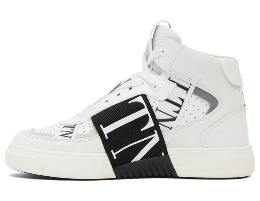 Valentino Garavani White & Black ‘VL7N’ Mid-Top Sneakers (VW0S0BF5WRQ) (3)