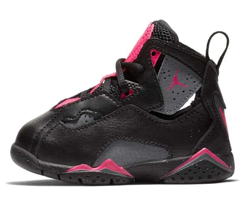 Jordan True Flight TD ‘Grey Pink’ Black/Dark Grey/Deadly Pink (645071-009)