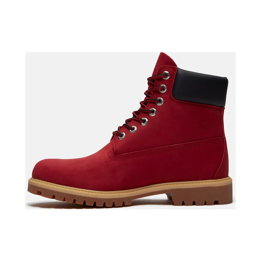 Timberland 6″ Premium Waterproof Boot Dark Red Nubuck (TB0A41MW-EQ1)