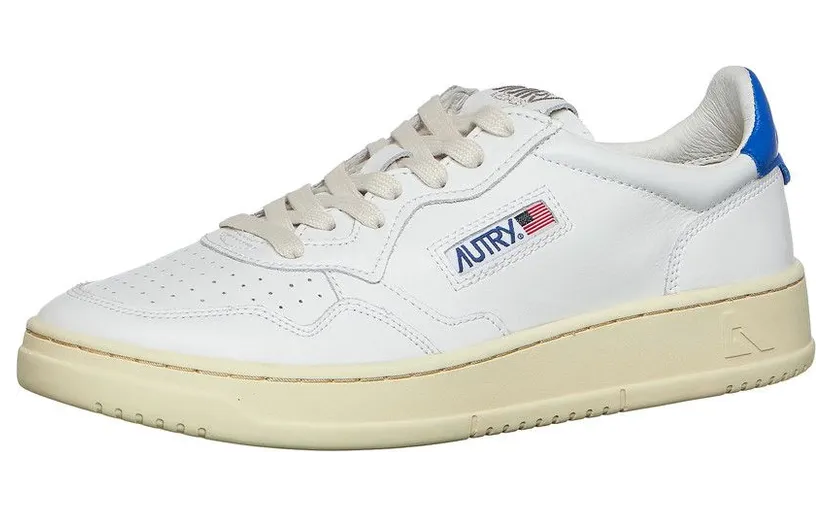 Autry Medalist Low Leather / Leather White / Princess Blue (AULMLL46) (2)