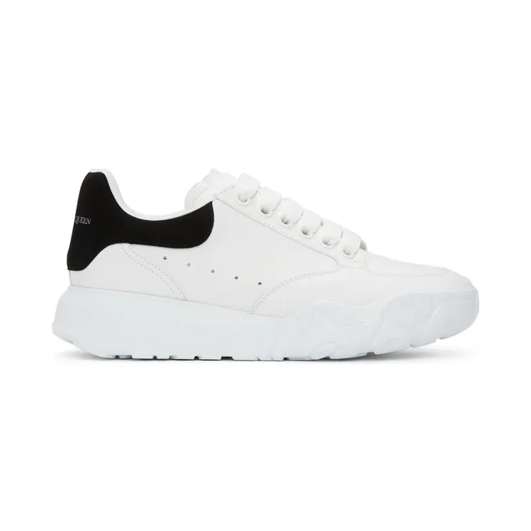 Alexander McQueen White & Pink Court Trainer Sneakers (633915WIA9A)
