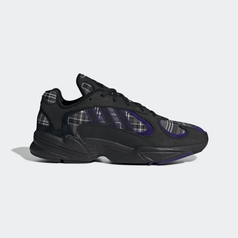 adidas Yung-1 Purple Plaid Core Black/Collegiate Purple/Core Black (EF3965)