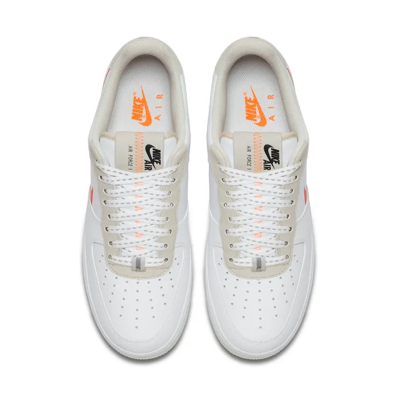 Nike Air Force 1 07 LV8 Orange Swoosh (CD0888-100)