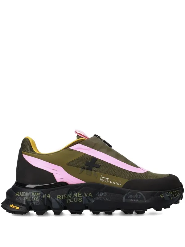 Premiata Sciliard Sneakers mit Reißverschluss – Grün (SCILIARD438)