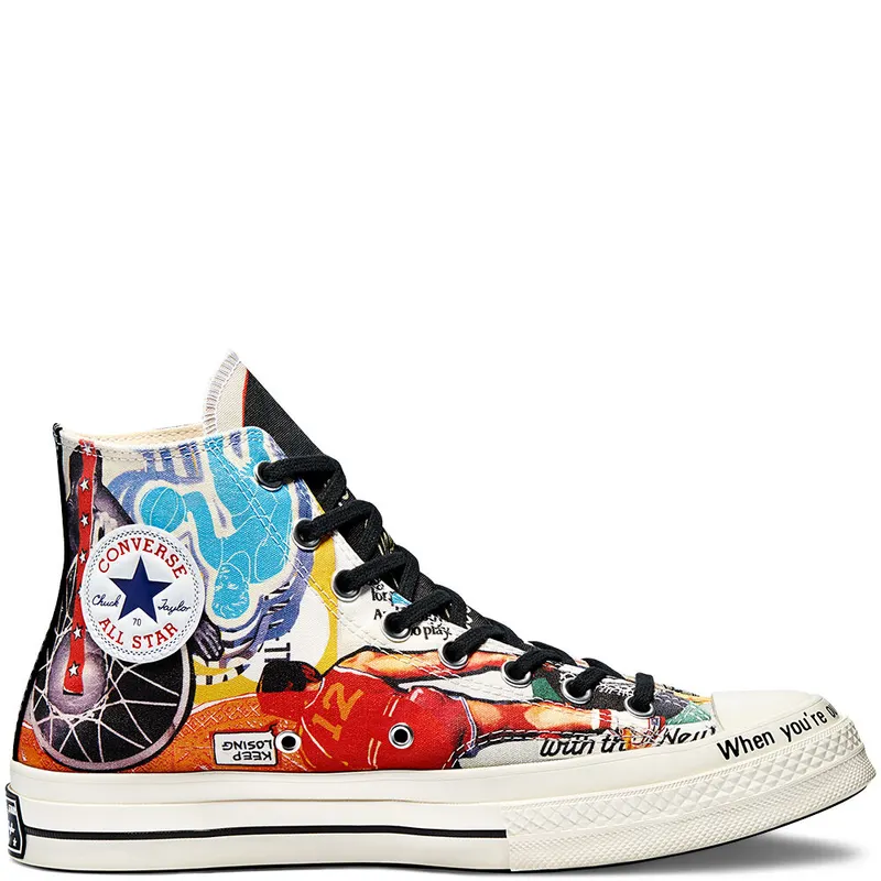 Converse Beat The World Chuck 70 High Top Egret/multi/Black (170680C)