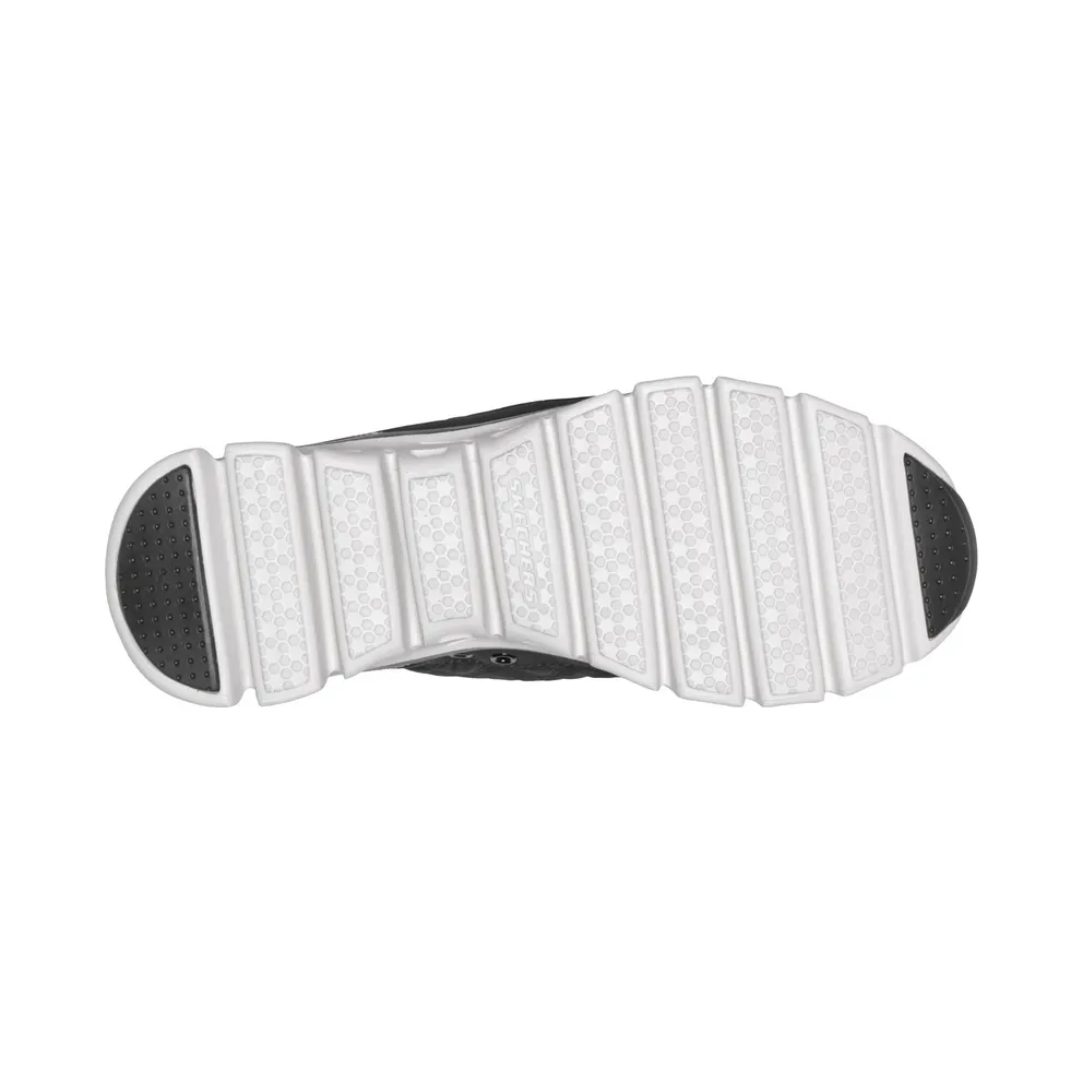 Skechers Slip-ins: Glide-Step – Cozy Fit At Ease Sneaker Black/Natuurlijk