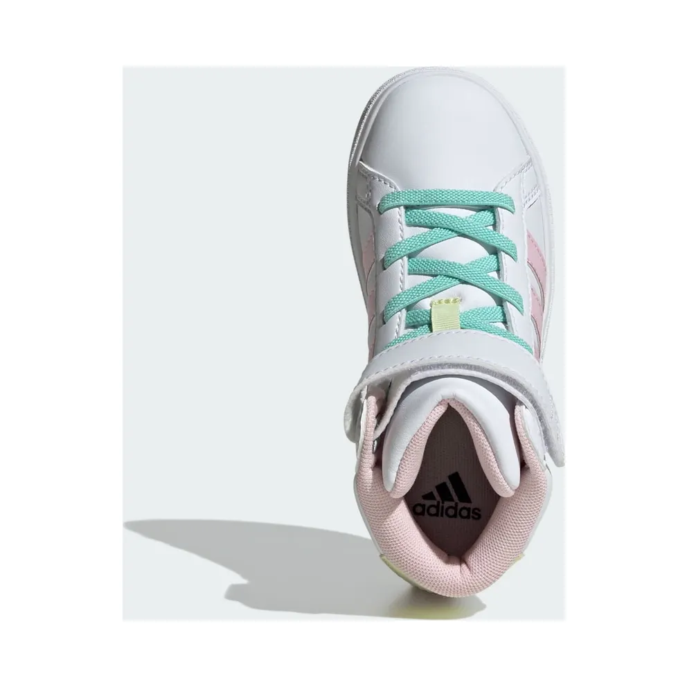 adidas Grand Court Mid Cloud White Clear Pink Ice Yellow (IE8705)
