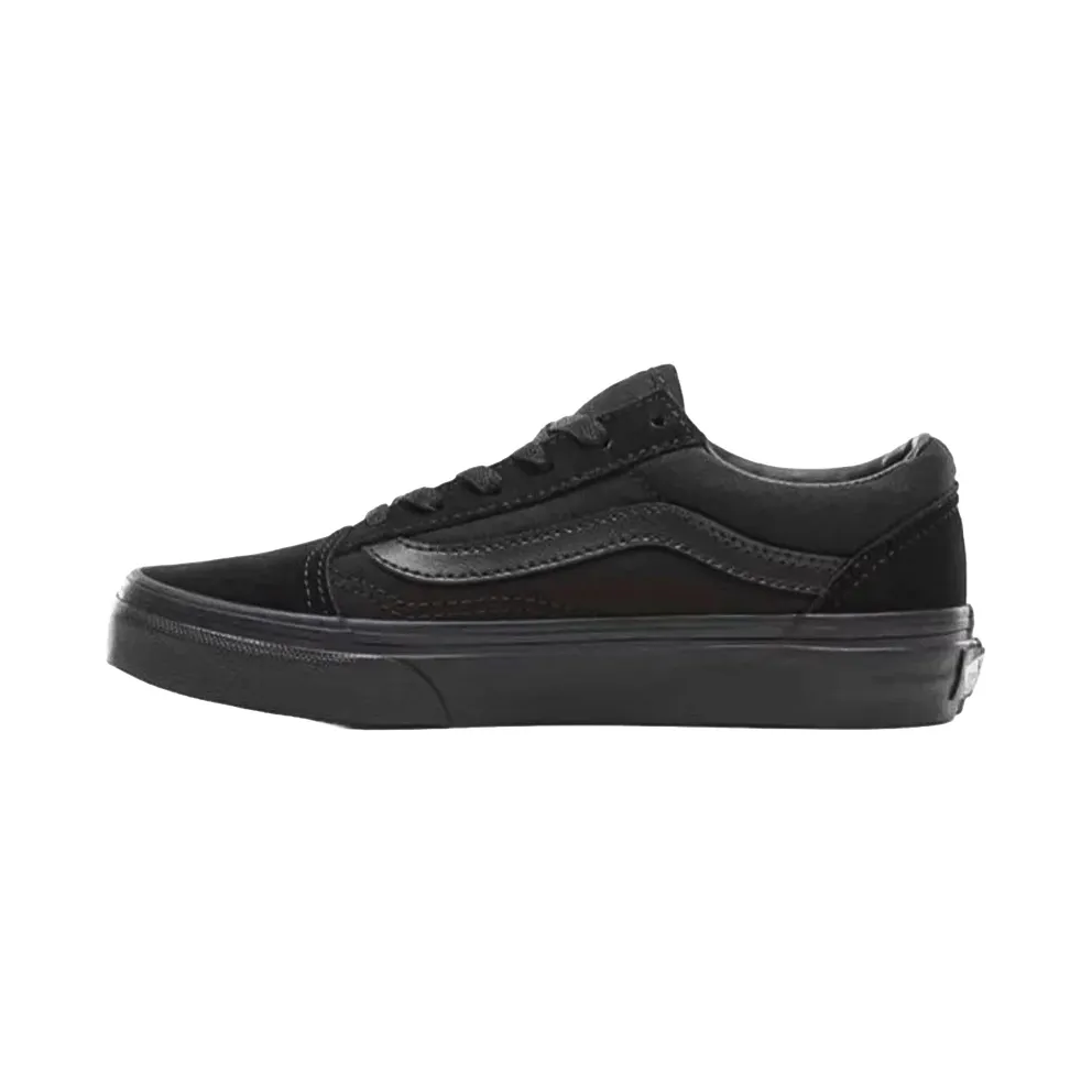 Vans Kids Black Old Skool Little Kids Sneakers (VN000W9TENR1)
