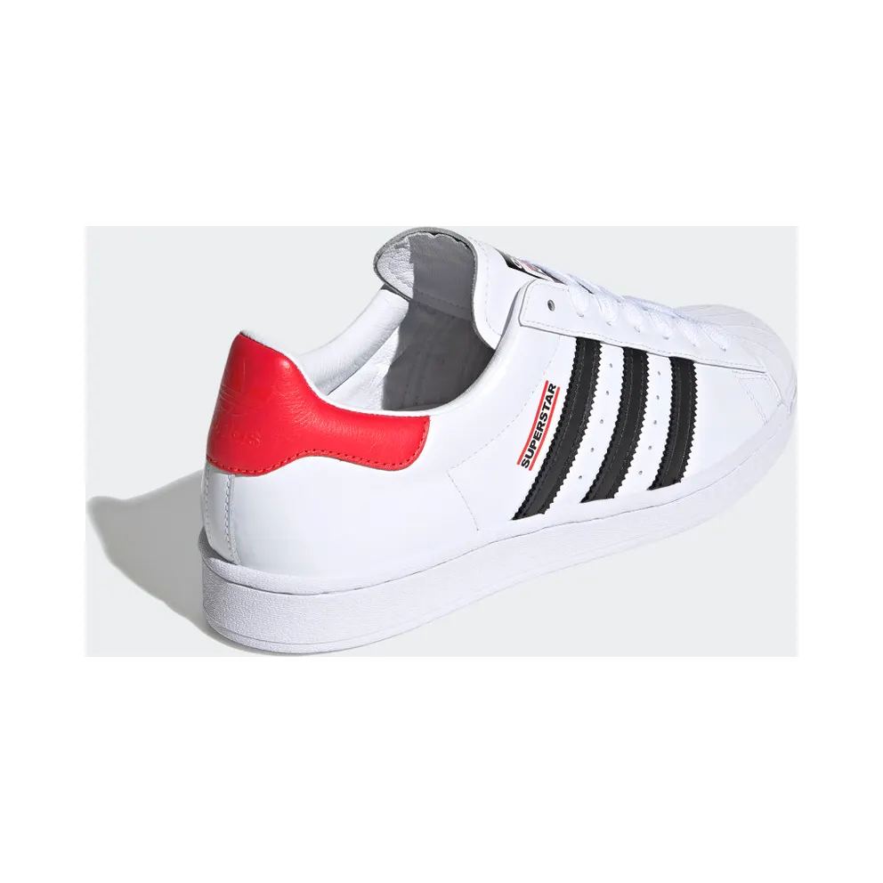 adidas Superstar Run-DMC Cloud White / Core Black / Hi-Res Red (FX7616)