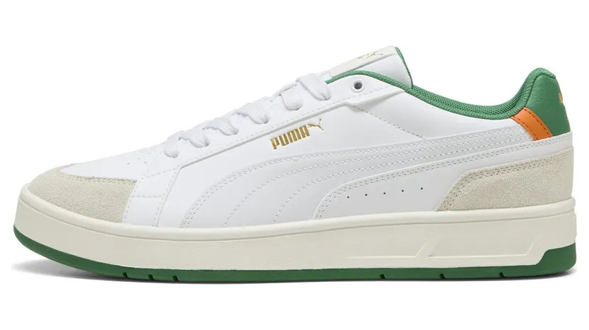 Puma Court Classico Sport “Warm White / Puma White / Archive Green” (400731_03)