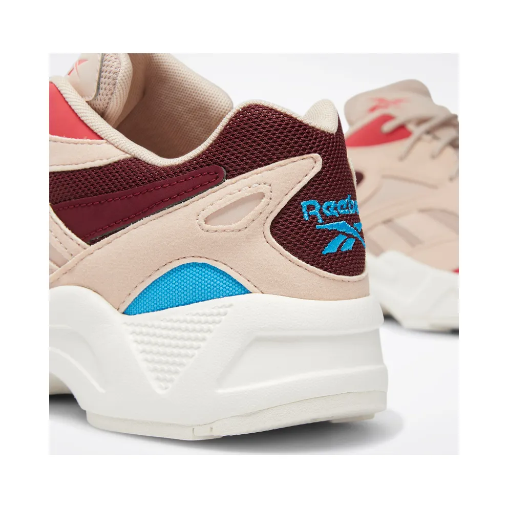 Reebok Aztrek 96 Shoes Buff / Maroon / Pink / Cyan