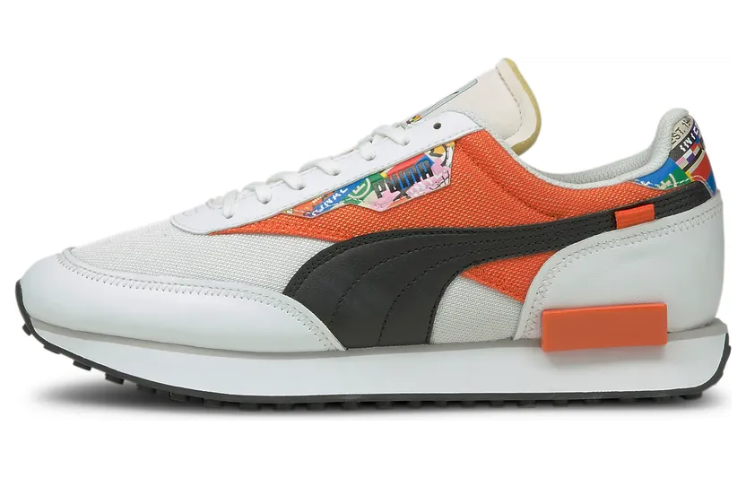 Puma Future Rider International Game Puma White / Tigerlily (375971-01)