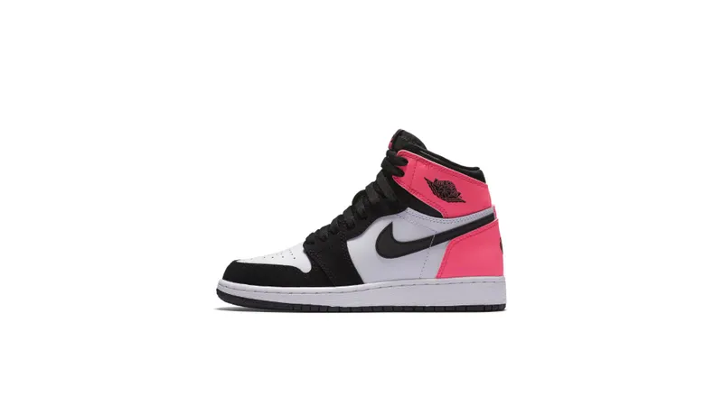 Jordan 1 Retro Valentine’s Day 2017 (GS) Black/Hyper Pink-White (881426-009)