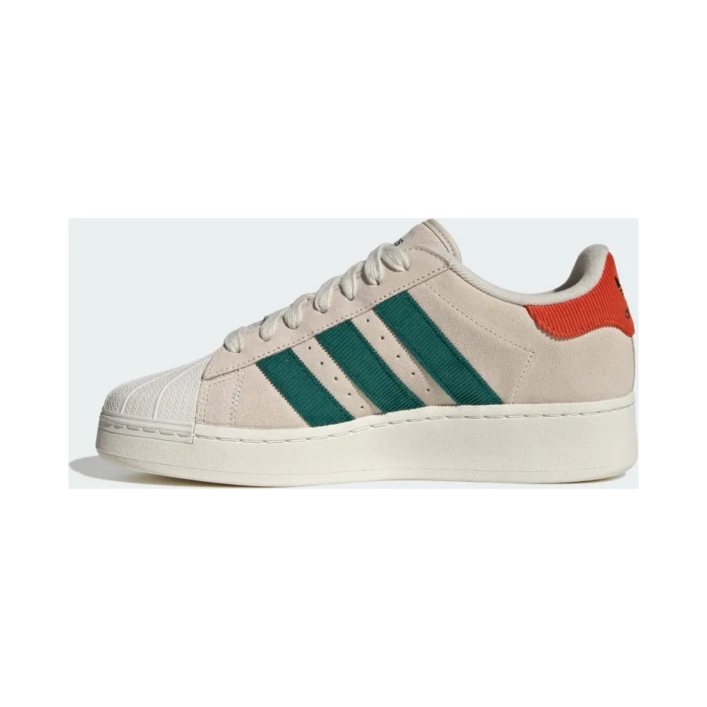 adidas Superstar XLG Aluminium / Collegiate Green / Preloved Red (ID8378)