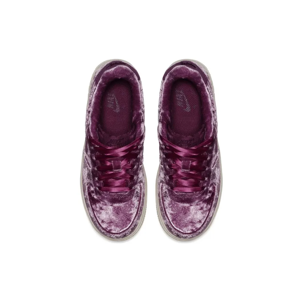 Nike Air Force 1 Low Crushed Velvet (GS) Tea Berry/Tea Berry-Bordeaux (849345-601)