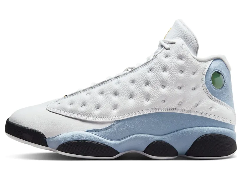 Air Jordan 13 Retro White/Blue Grey/Black/Yellow Ochre (414571-170)