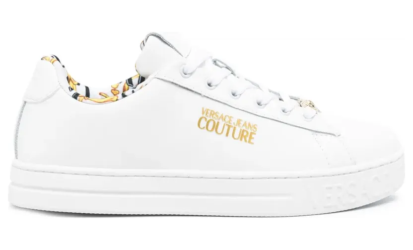 Versace Jeans Couture Court leren sneakers – Wit (76VA3SKLZPA48)