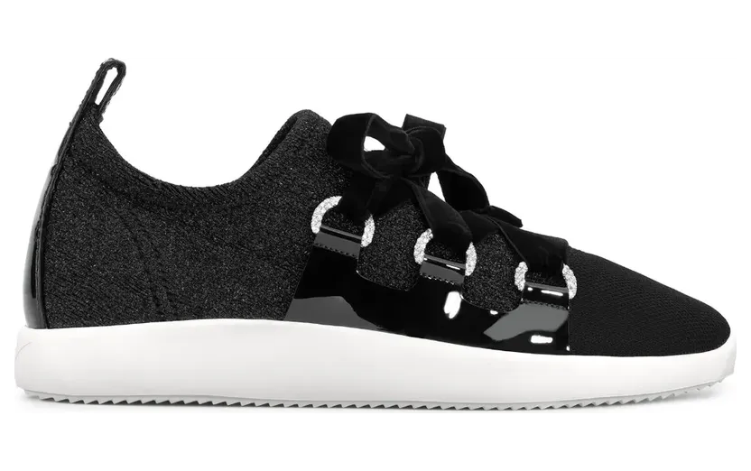 Giuseppe Zanotti Maggie gebreide sneakers – Zwart (RW70092001)