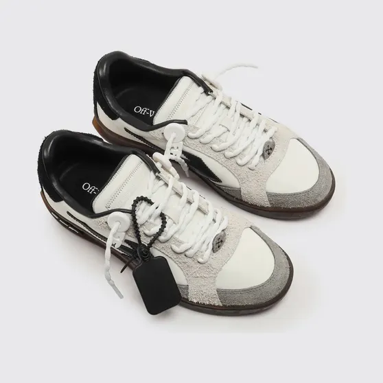 Off-White Suede and Nylon End of Play Sneakers White 1 (OMIA2ALS26FAB0026810)