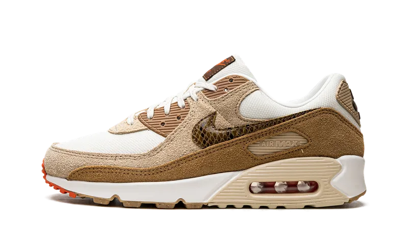 Nike AIR MAX 90 “Pale Ivory Snakeskin Swoosh” (DX9502-100)