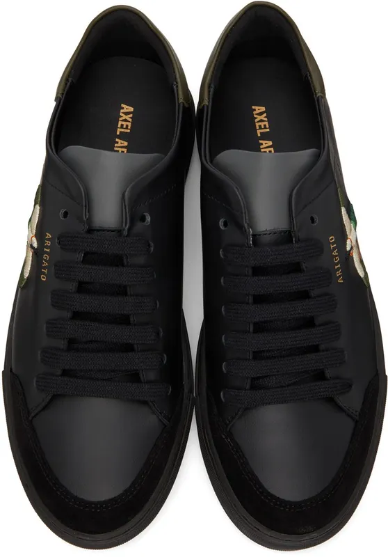 Axel Arigato Black & Khaki Clean 90 Triple Bee Bird Sneakers (28662)