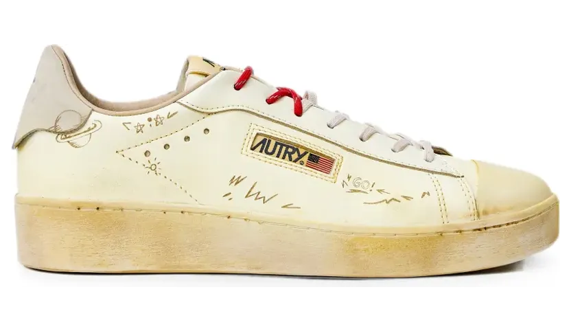 Autry Dallas leren sneakers – Beige (DVLMRW01)