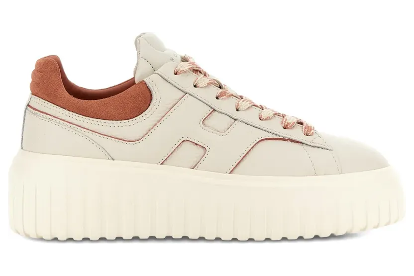 Hogan H-Stripes mit Plateausohle Nude (HXW6450FE93UXI)