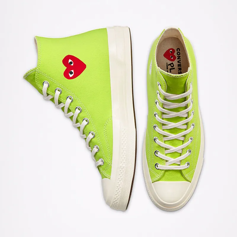 Converse Chuck Taylor All-Star 70s Hi Comme des Garcons Play Bright Green Bright Green (168299C)