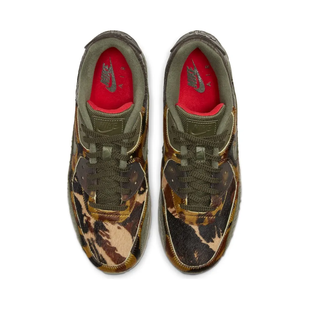 Nike Air Max 90 Camo Croc Cargo Khaki/Cargo Khaki-University Red (CU0675-300)