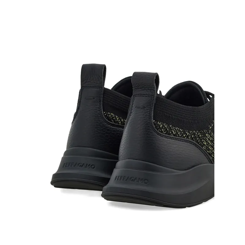 Ferragamo Gancini-detail Knit “Black” (029948 0784024 M Black)