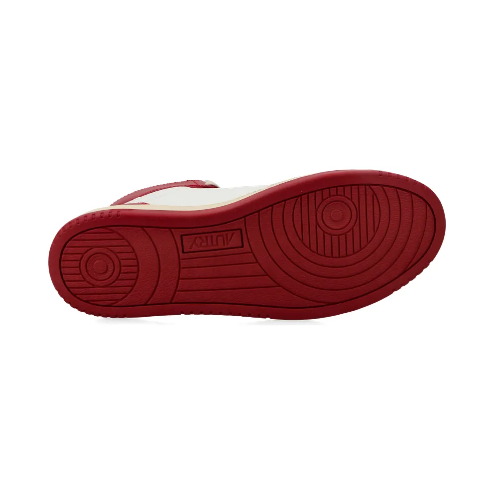 Autry Medalist Mid (White / rot) – AUMMWB02